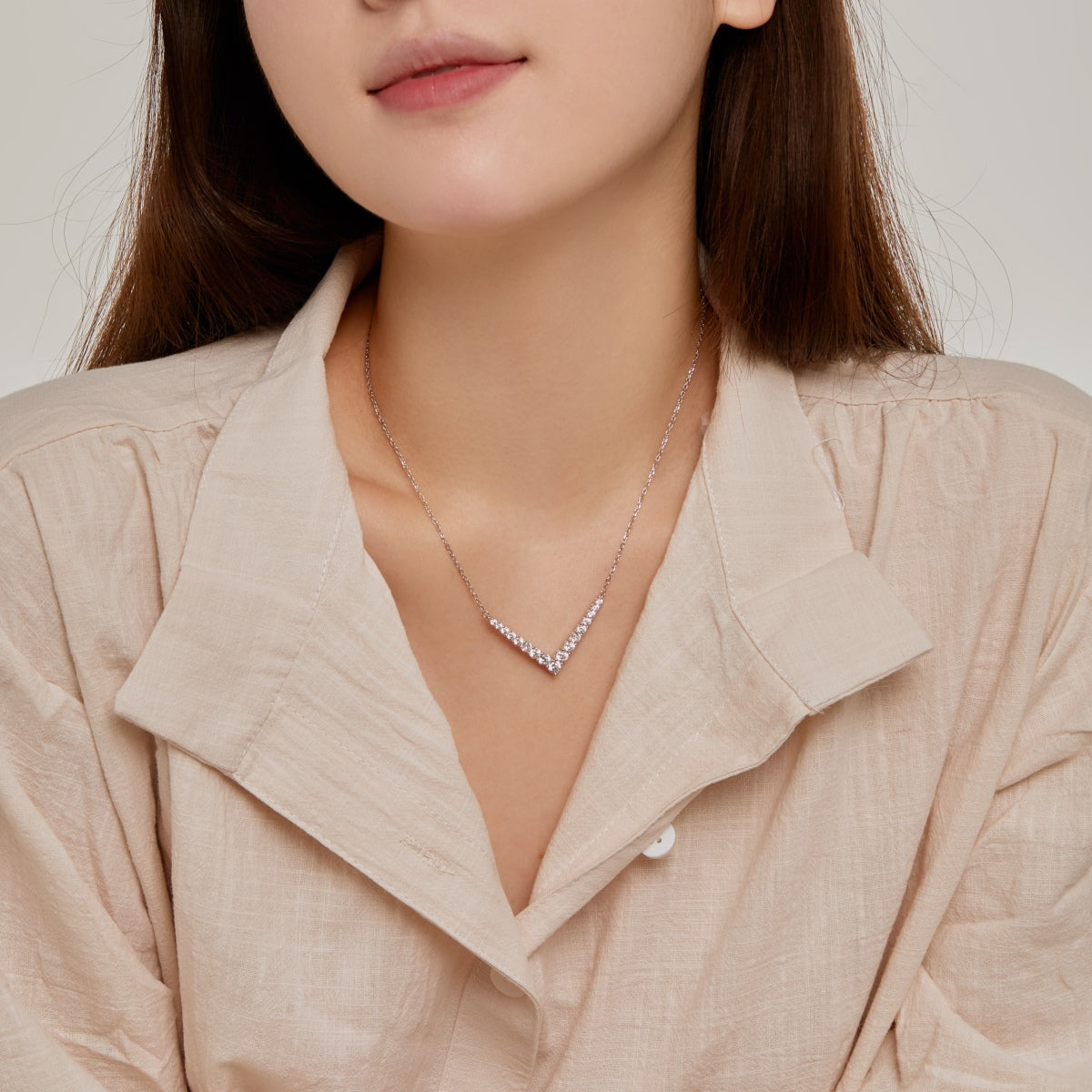 [Clover Jewelery]Ornate Round Cut Necklace