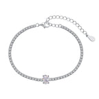 [Clover Jewelry]0.75 Karat Exquisites ovales Armband für jeden Tag