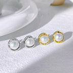 [Clover Jewelry]Zarte Brotperlenohrringe