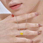 [Clover Jewelry]Luxuriöse quadratische, bunte Halskette