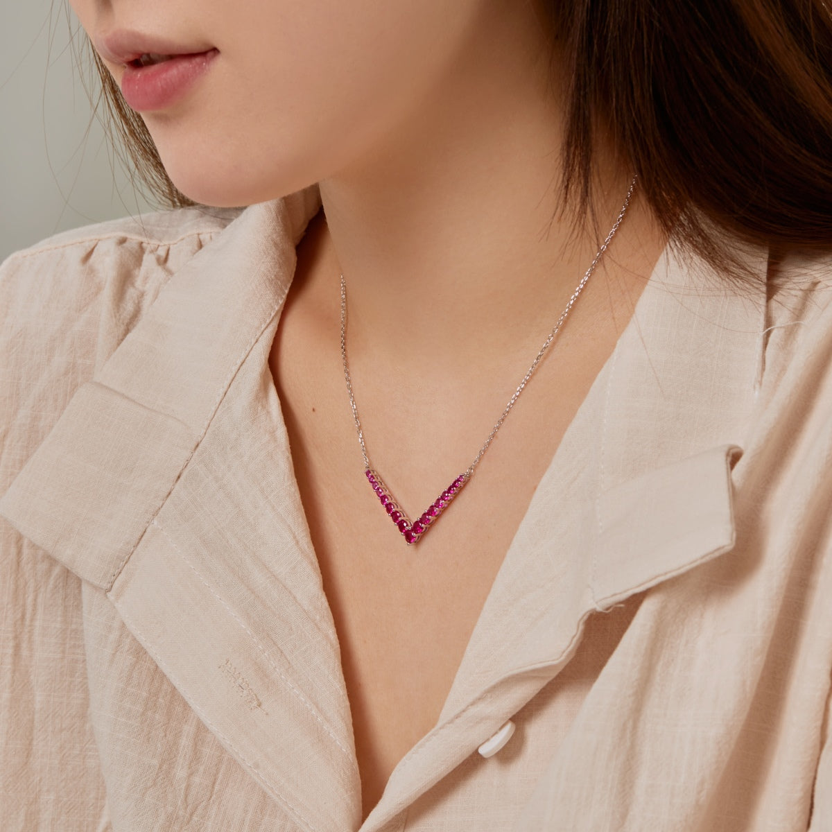 [Clover Jewelery]Ornate Round Cut Necklace