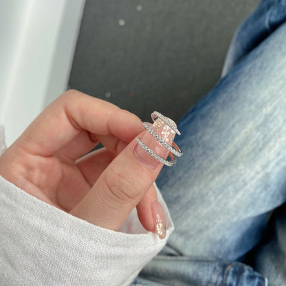 [Clover Jewelery]Unique Vibrant Entangle Daily Ring