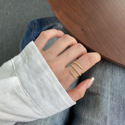 [Clover Jewelery]Unique Vibrant Entangle Daily Ring