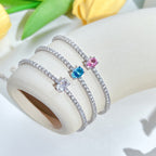 [Clover Jewelry]0.75 Karat Exquisites ovales Armband für jeden Tag