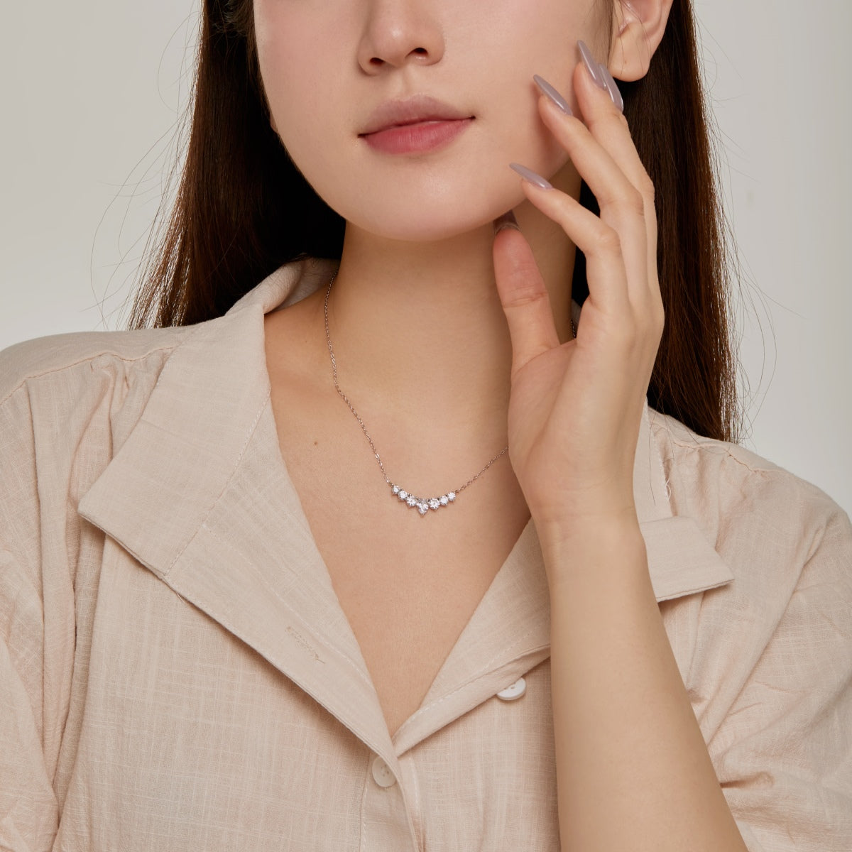 [Clover Jewelery]Dainty Colorful Heart Necklace