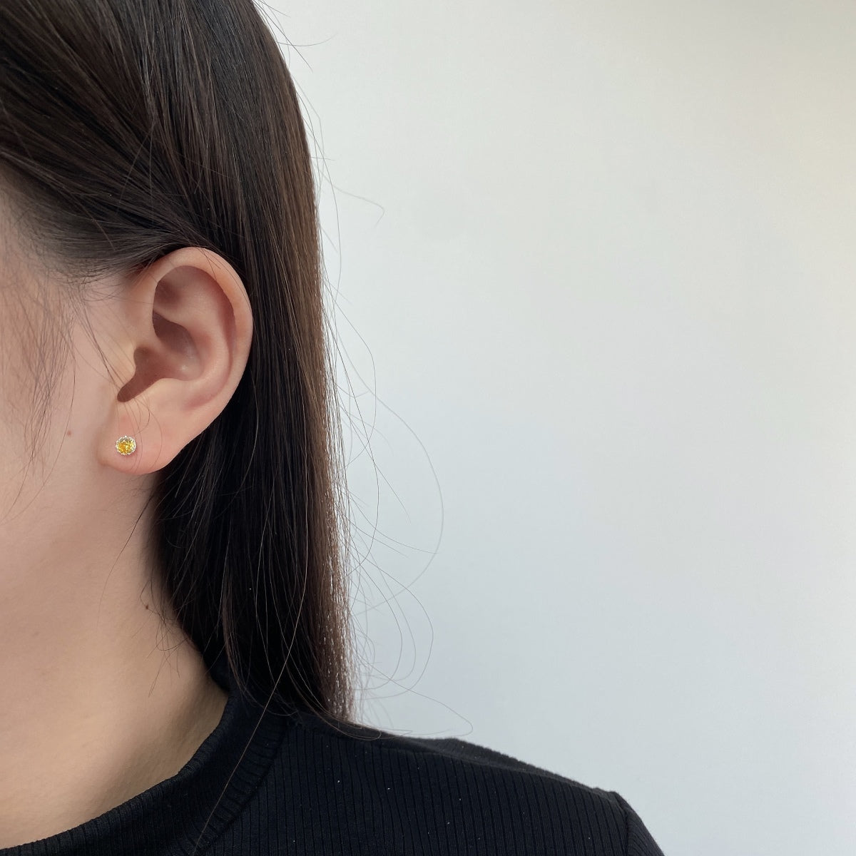 [Clover Jewelry]Funkelnde bunte runde Ohrringe