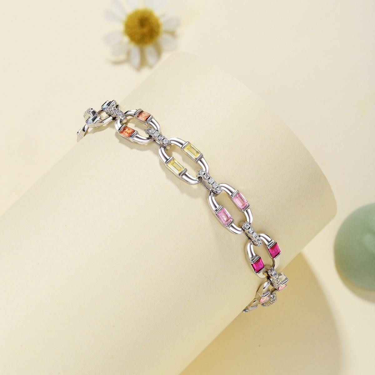 [Clover Jewelry]Funkelndes Buntes Alltagsarmband