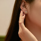 [Clover Jewelry]Funkelnde filigrane Ohrringe in Tropfenform für jeden Tag