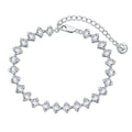 [Clover Jewelry]0.5 Karat Aufwendiges Prinzessschliff Alltagsarmband