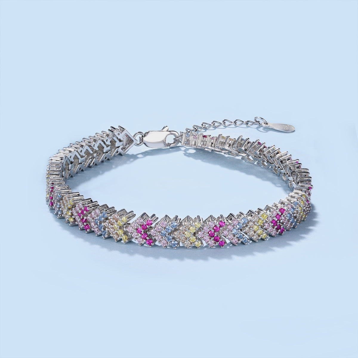[Clover Schmuck]Verziertes funkelndes Party-Armband mit Rundschliff