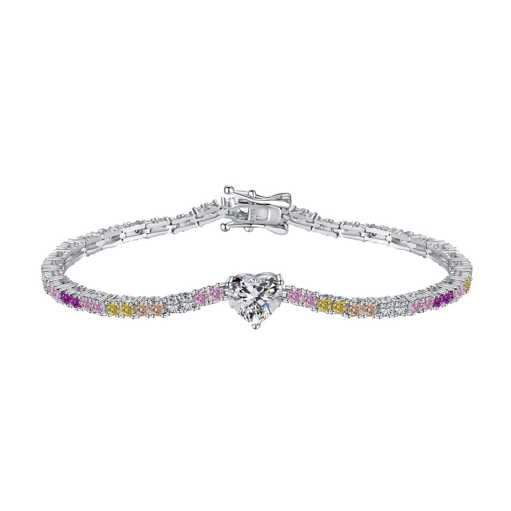 [Clover Jewelry]Delicate Romantic Heart Shape Lover Bracelet