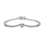 [Clover Jewelry]Delicate Romantic Heart Shape Lover Bracelet