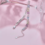 [Clover Jewelry]Funkelndes buntes Smaragdschliff Party Armband