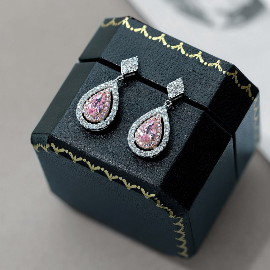 [Clover Jewelry]Aufwendige zarte Wassertropfen-Bankett-Ohrringe