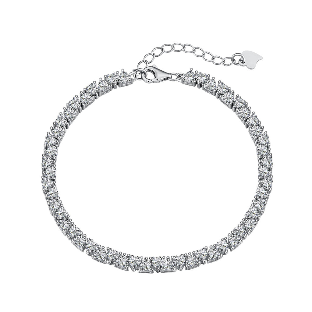 [Clover Jewelry]Funkelndes romantisches Herzform-Armband für Verliebte