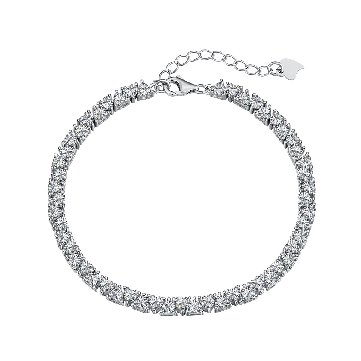 [Clover Jewelry]Funkelndes romantisches Herzform-Armband für Verliebte