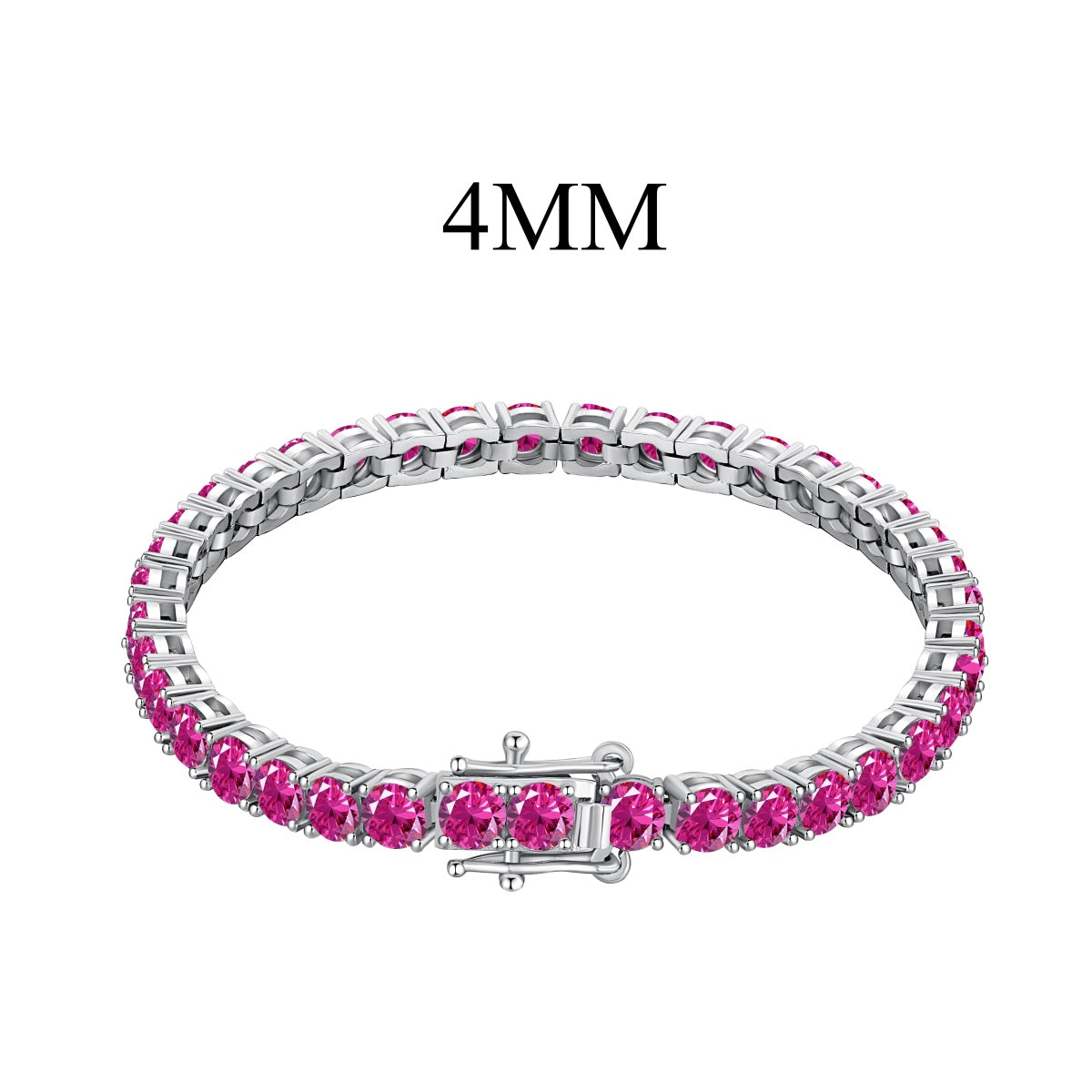 [Clover Jewelery]Radiant Colorful Round Cut Party Bracelet