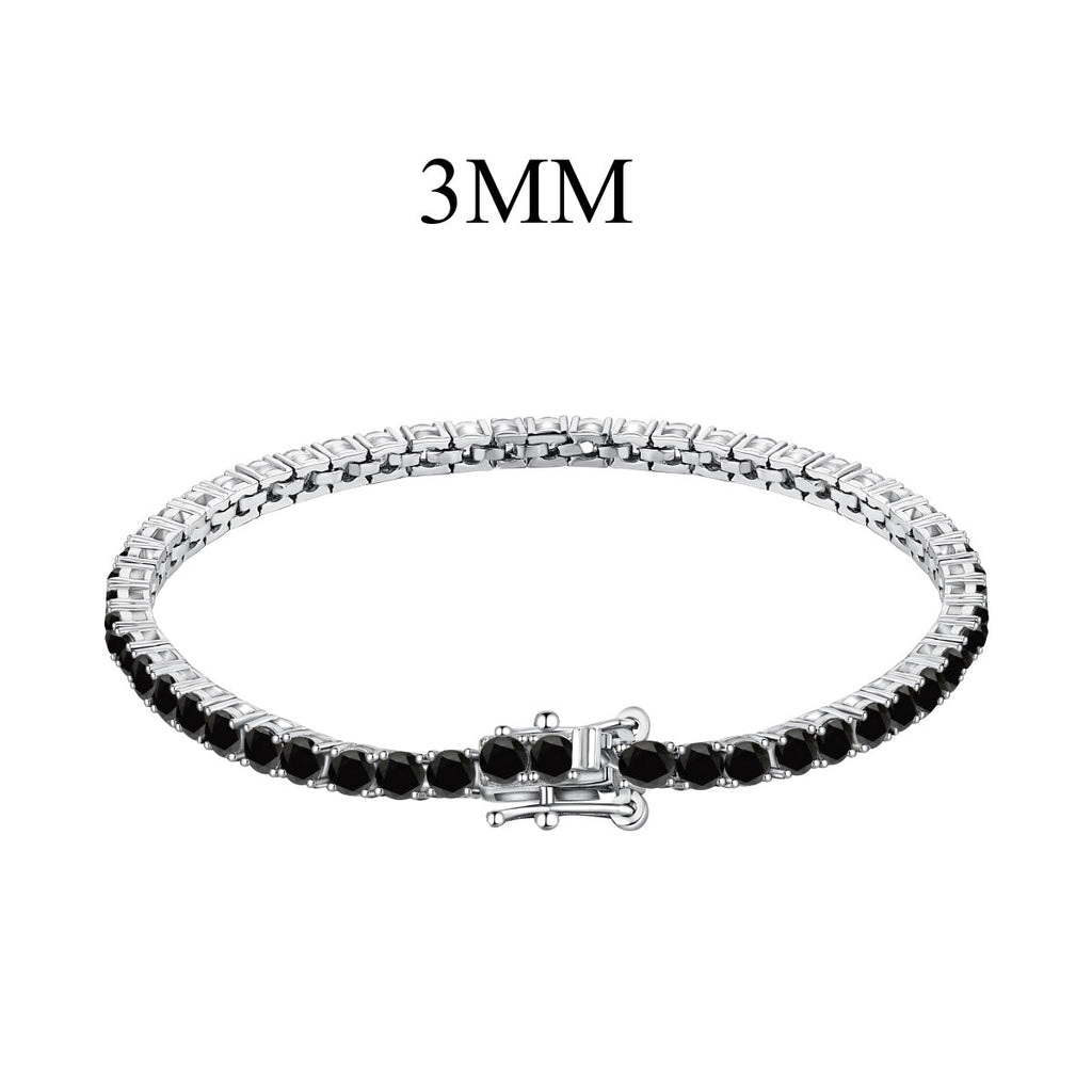 [Clover Jewelry]Funkelndes buntes Partyarmband mit rundem Schliff