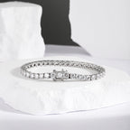 [Clover Jewelry]Funkelndes buntes Partyarmband mit rundem Schliff