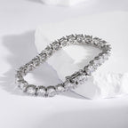 [Clover Schmuck]0,75 Karat schillerndes rundgeschliffenes Hochzeitsarmband