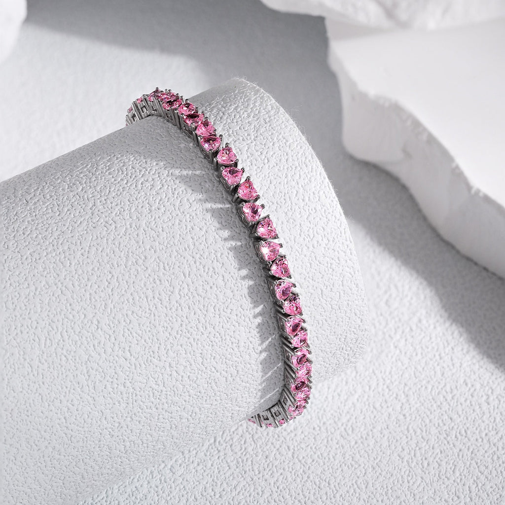 [Clover Jewelry]Funkelndes romantisches Herzform-Armband für Verliebte