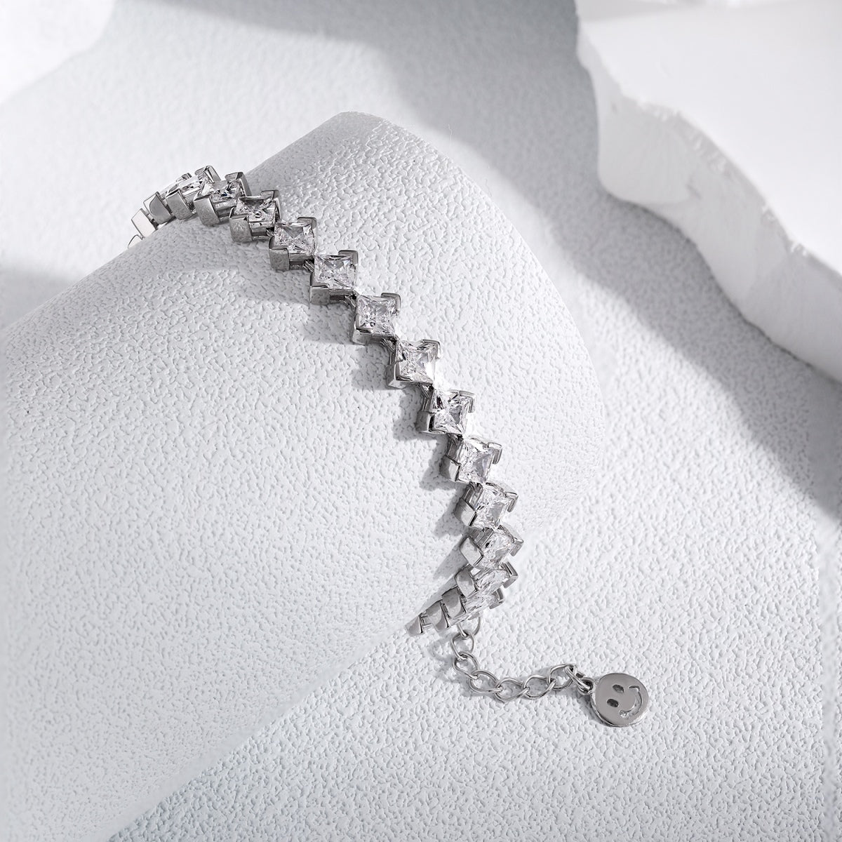 [Clover Jewelry]0.5 Karat Aufwendiges Prinzessschliff Alltagsarmband
