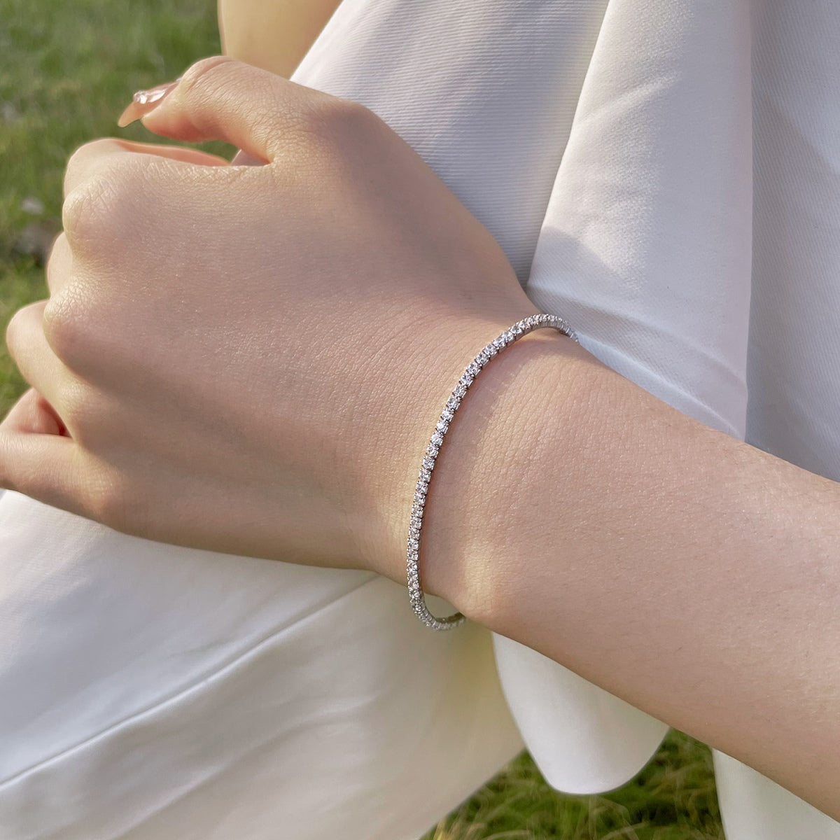 [Clover Jewelery]Radiant Colorful Round Cut Party Bracelet