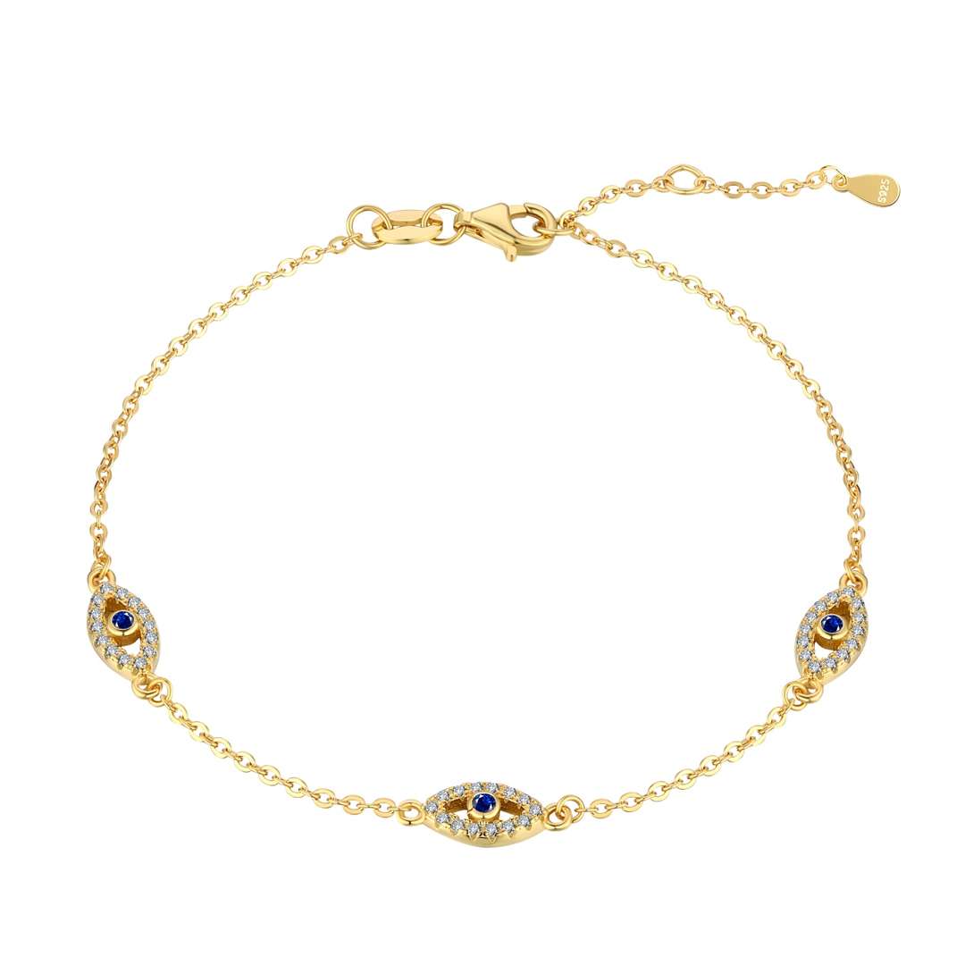 [Clover Jewelry]邪視モチーフペンダントネックレス