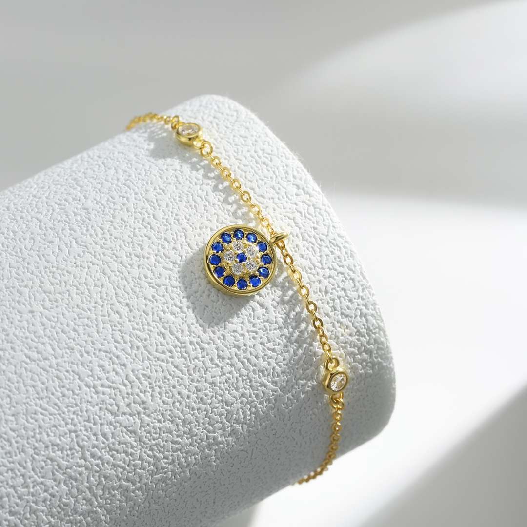 [Clover Jewelery]Devil's Eye Round Shape Bracelet