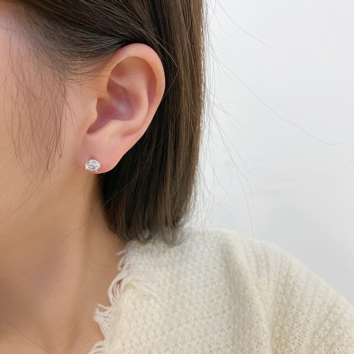 [Clover Jewelry]Einzigartige runde Ohrringe