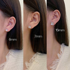 [Clover Jewelry]Zarte quadratische Ohrringe