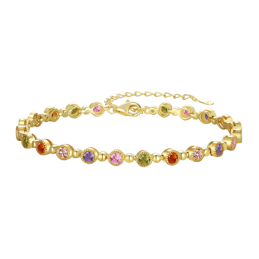[Clover Jewelry]Funkelndes exquisites Armband mit Rundschliff für Partys
