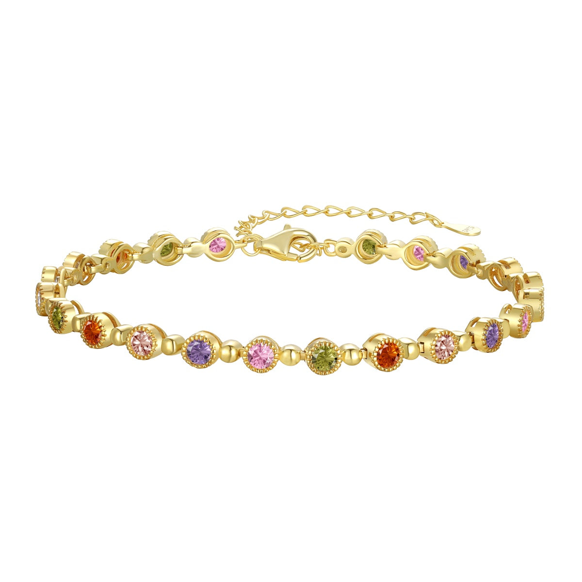 [Clover Jewelry]Funkelndes exquisites Armband mit Rundschliff für Partys