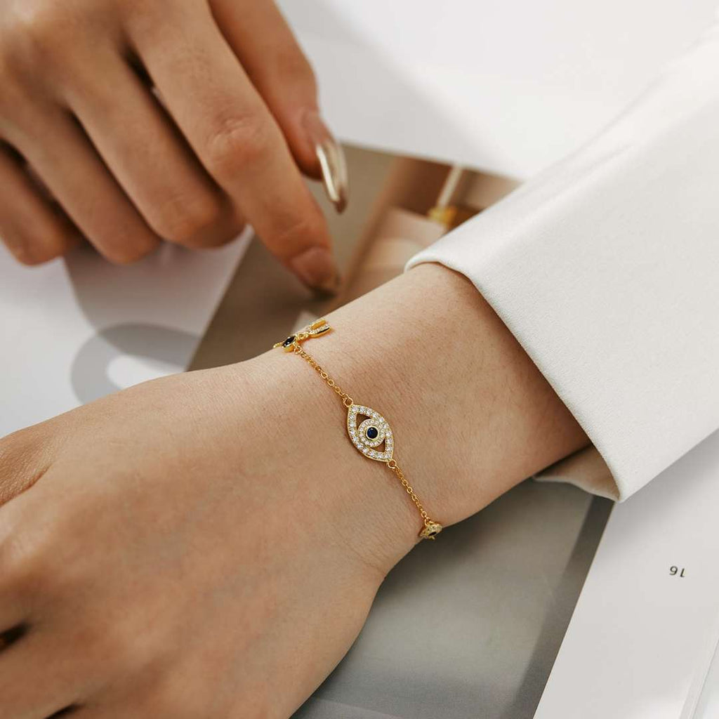 [Clover Jewelry]華奢な目玉型ネックレス