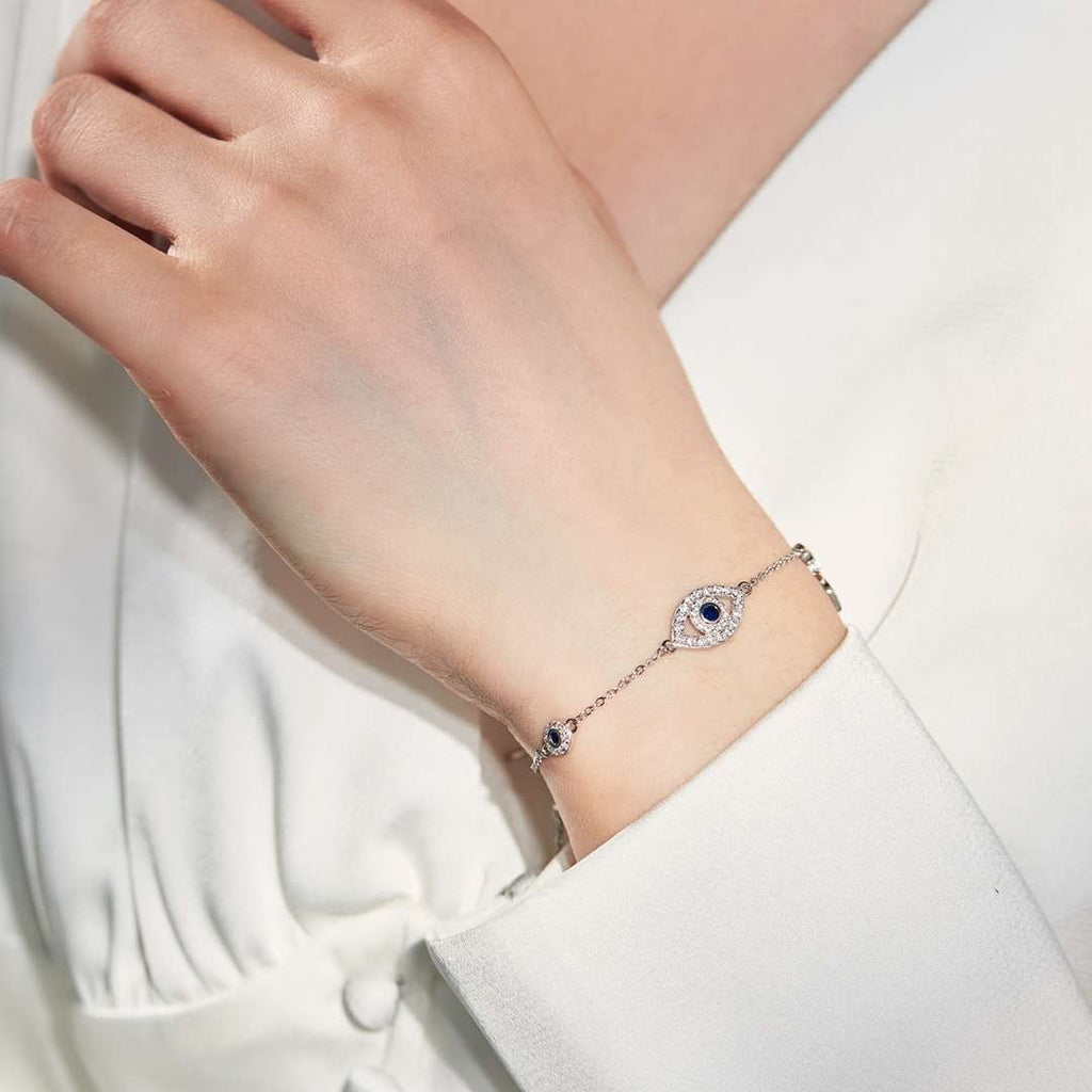 [Clover Jewelry]華奢な目玉型ネックレス