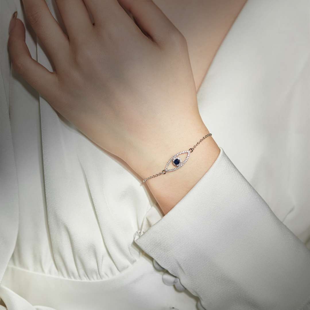 [Clover Jewelry]デビルズアイ ホロウデザイン ブレスレット