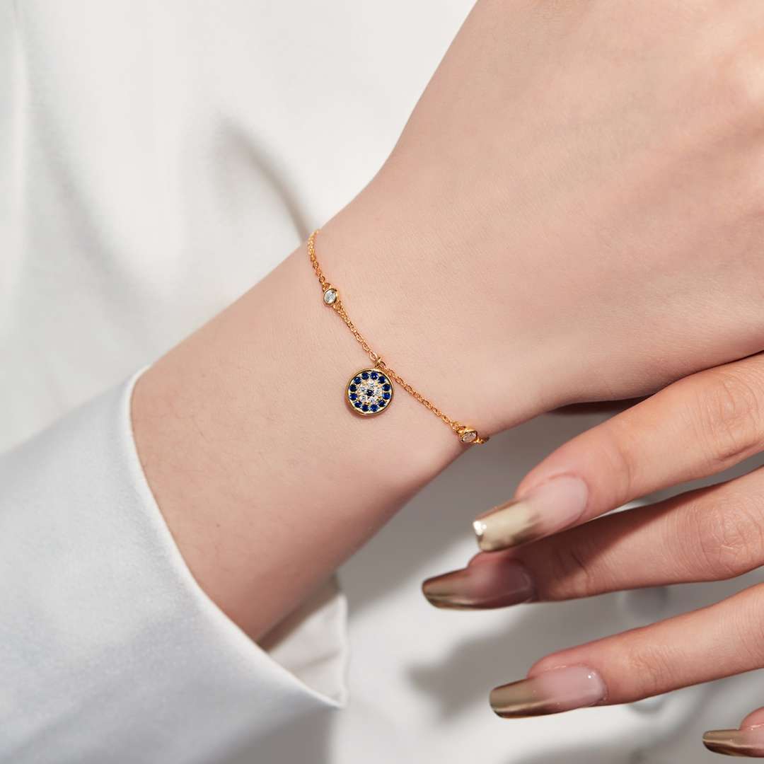 [Clover Jewelry] Teufelsauge Armband mit runder Form