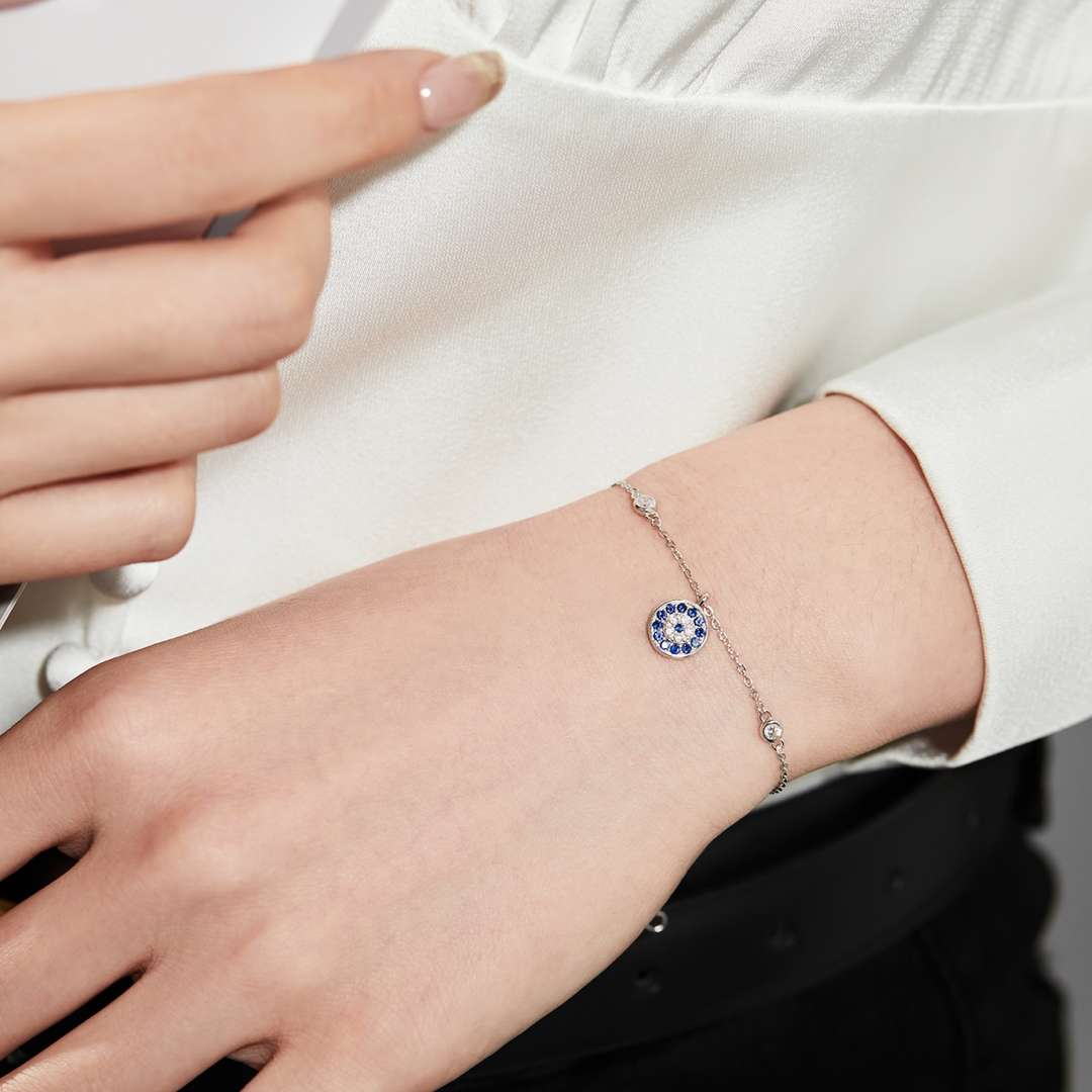 [Clover Jewelery]Devil's Eye Round Shape Bracelet