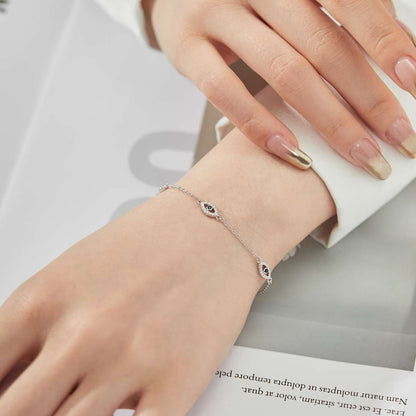 [Clover Jewelery]Evil Eye Shape Pendent Necklace