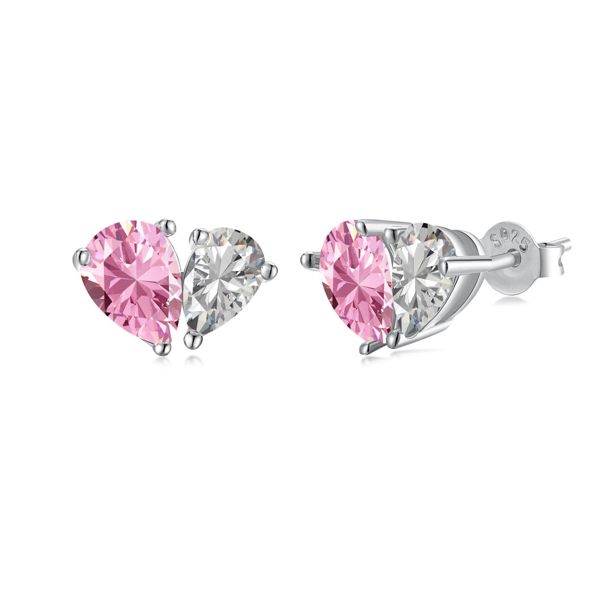 [Clover Jewelry]Funkelnde elegante Ohrringe mit herzförmigem Schliff für Liebende
