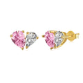 [Clover Jewelry]Funkelnde elegante Ohrringe mit herzförmigem Schliff für Liebende