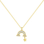 [Clover Schmuck]Einzigartige Regenbogen-Stern-Halskette