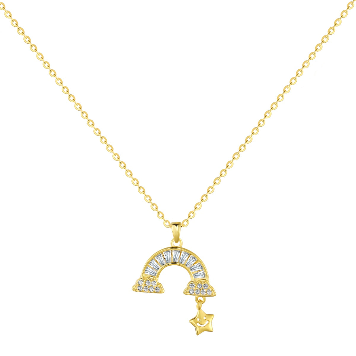 [Clover Schmuck]Einzigartige Regenbogen-Stern-Halskette