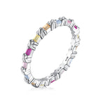 [Clover Jewelry]Charming Colorful Round Cut Daily Ring