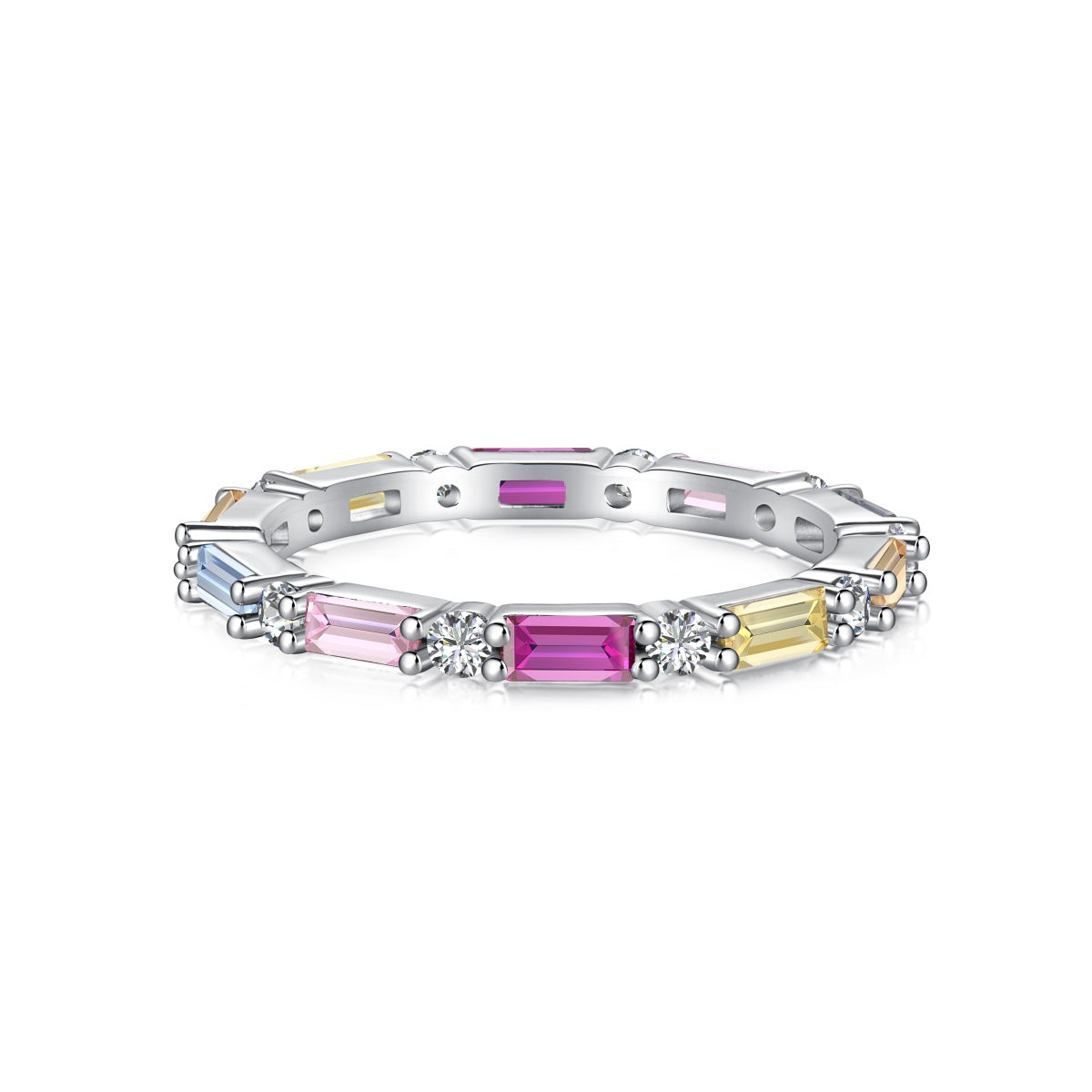 [Clover Jewelery]Lively In Shades Elegant Radiant Cut Daily Ring