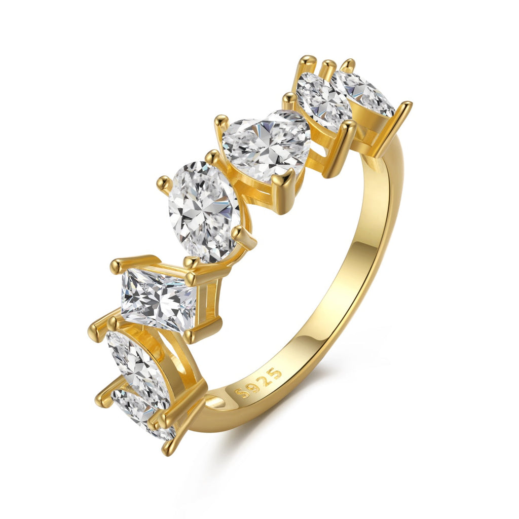 [Clover Schmuck]Zarter Mehrfachschliff-Ring