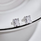 [Clover Jewelry]Funkelnde luxuriöse Prinzessinnenschliff Alltags-Ohrringe