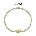 [Clover Jewelry]Strahlendes, farbenfrohes, rund geschliffenes Party-Armband