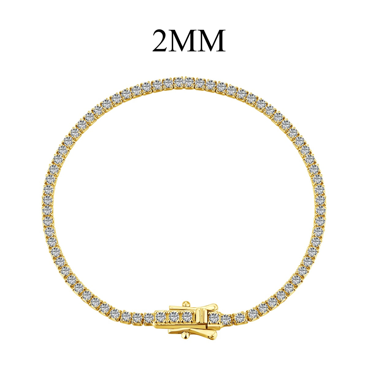 [Clover Jewelery]Radiant Colorful Round Cut Party Bracelet