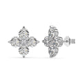 [Clover Jewelry]四つ葉のクローバー八芒星ピアス